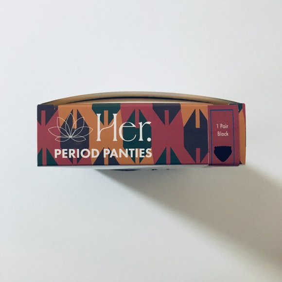 The Her. Inc XL Black Period Panties Maya Machine Washable Women's Underwear - Picture 7 of 16